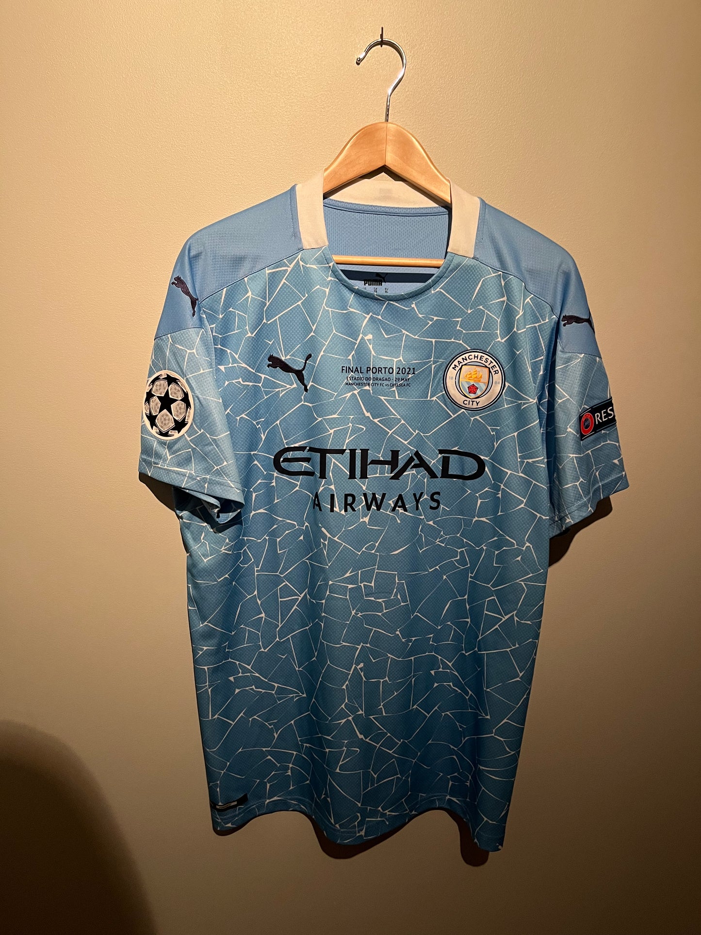 Manchester City home CL Final 2021 #10 Kun Aguero (XL) 8/10