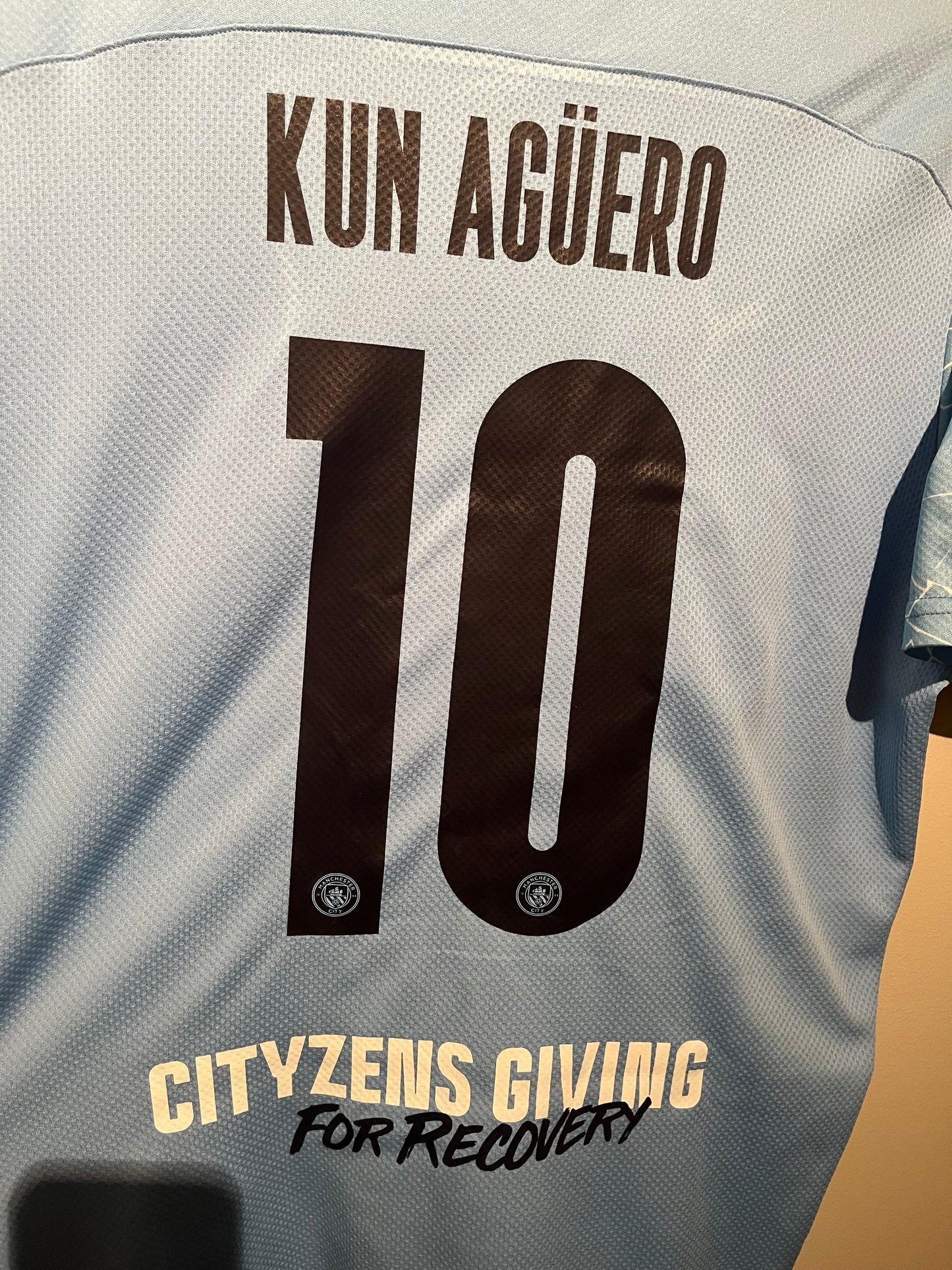 Manchester City home CL Final 2021 #10 Kun Aguero (XL) 8/10