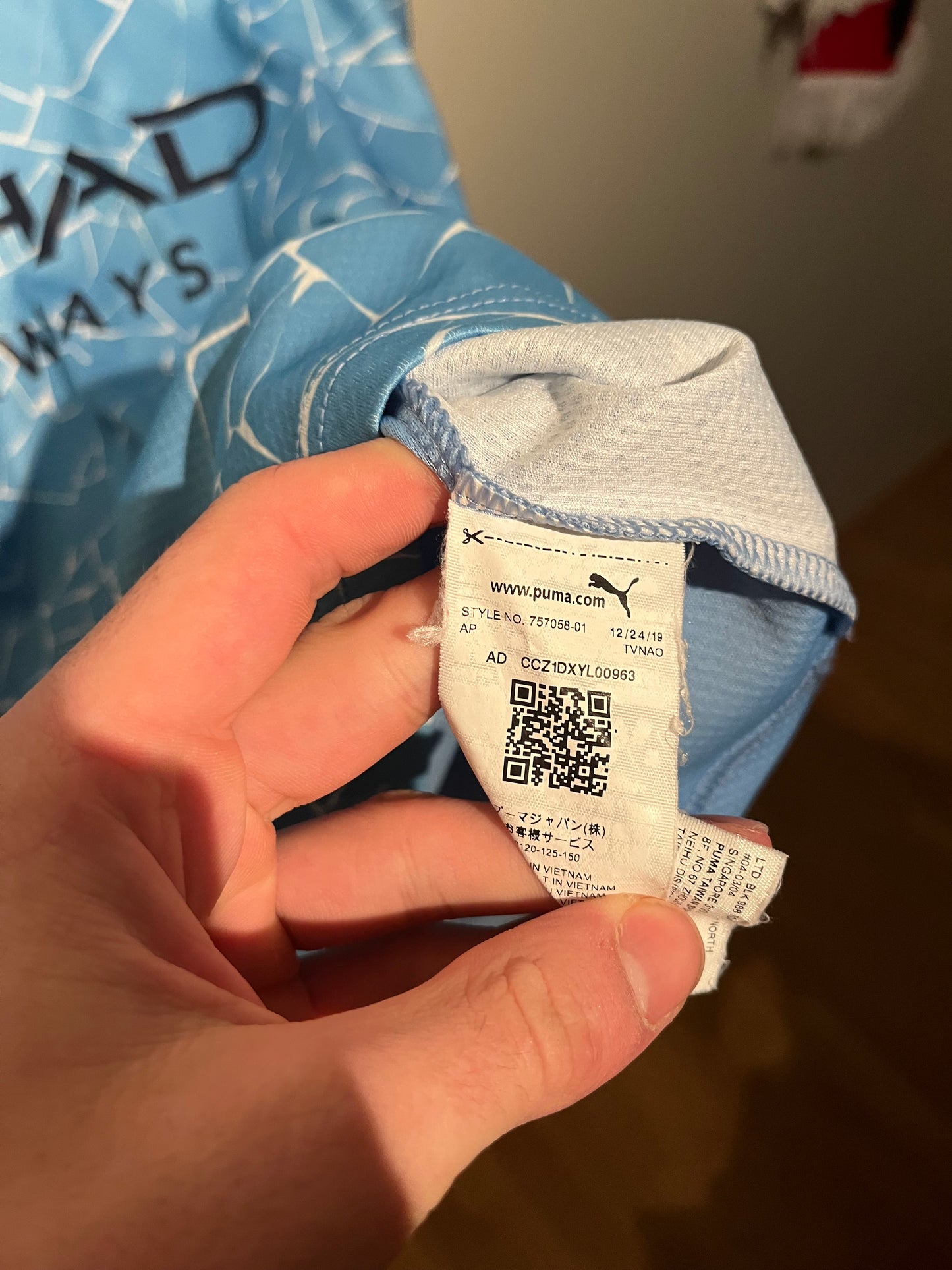 Manchester City home CL Final 2021 #10 Kun Aguero (XL) 8/10
