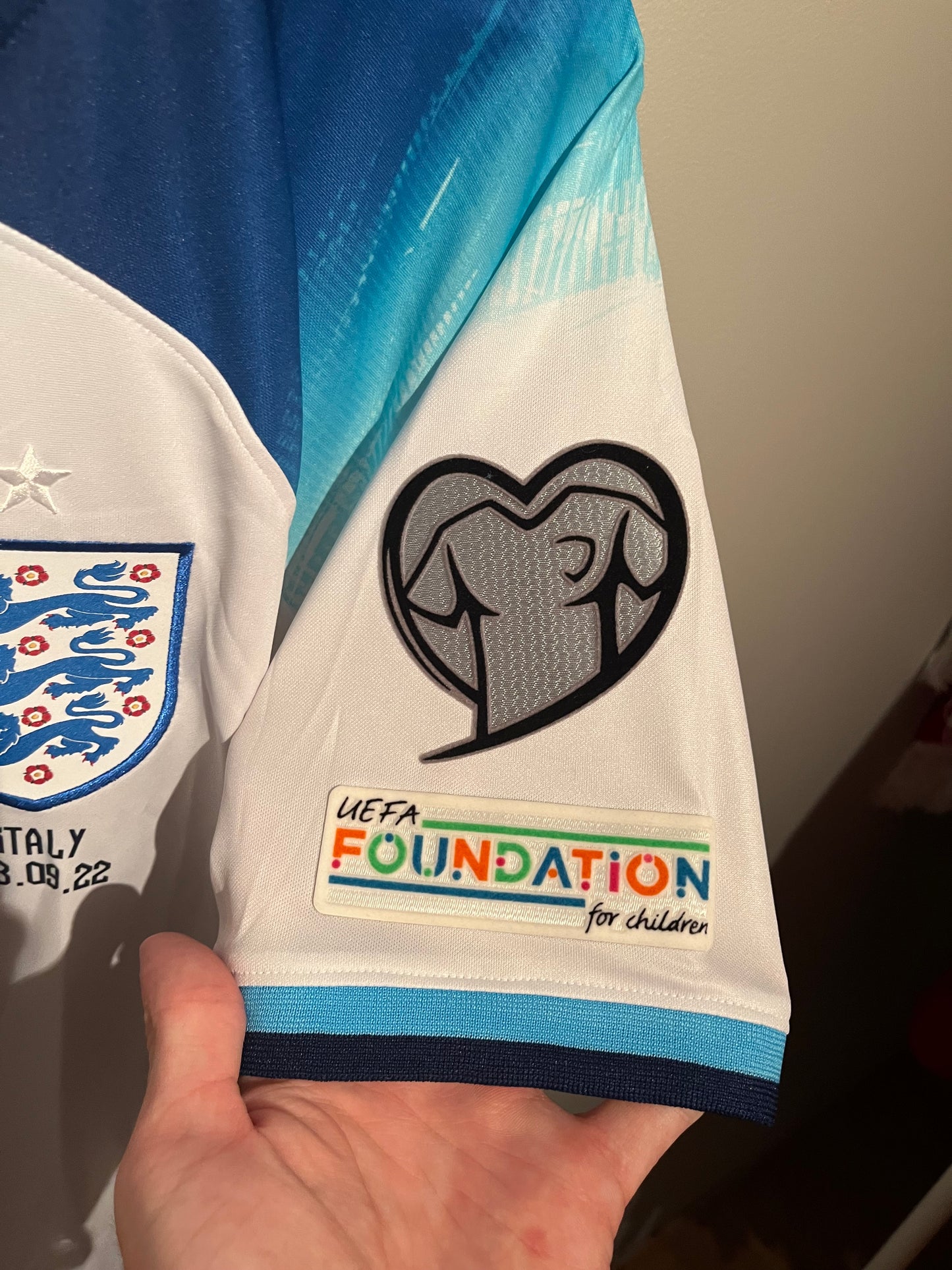 England home 2022 #4 Rice (L) 10/10