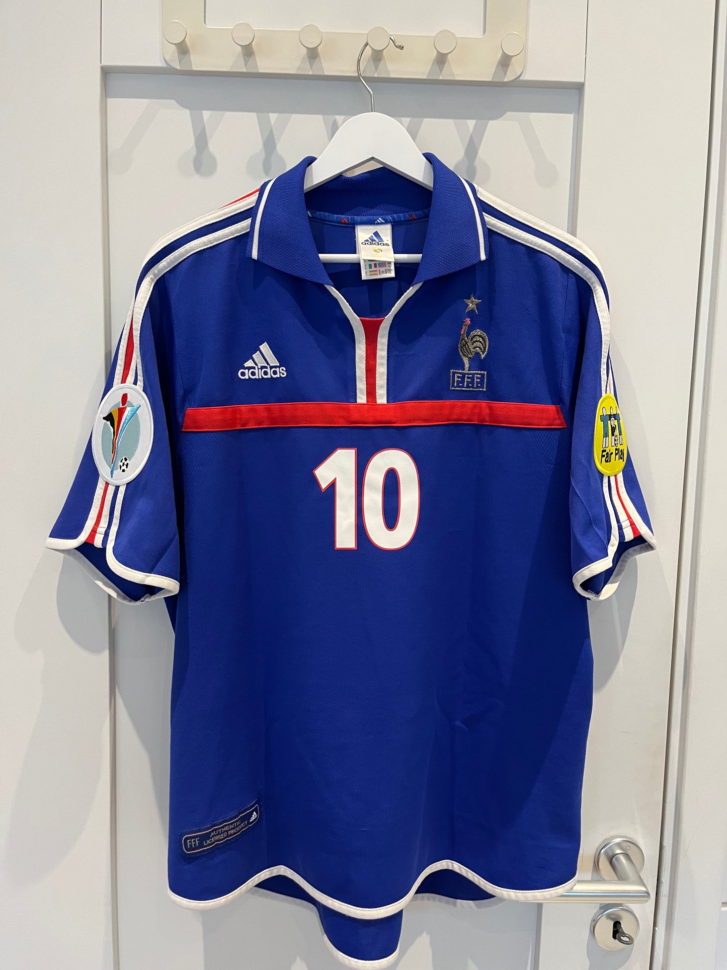 Frankrike hjemmedrakt 2000 #10 Zidane (M) 8/10
