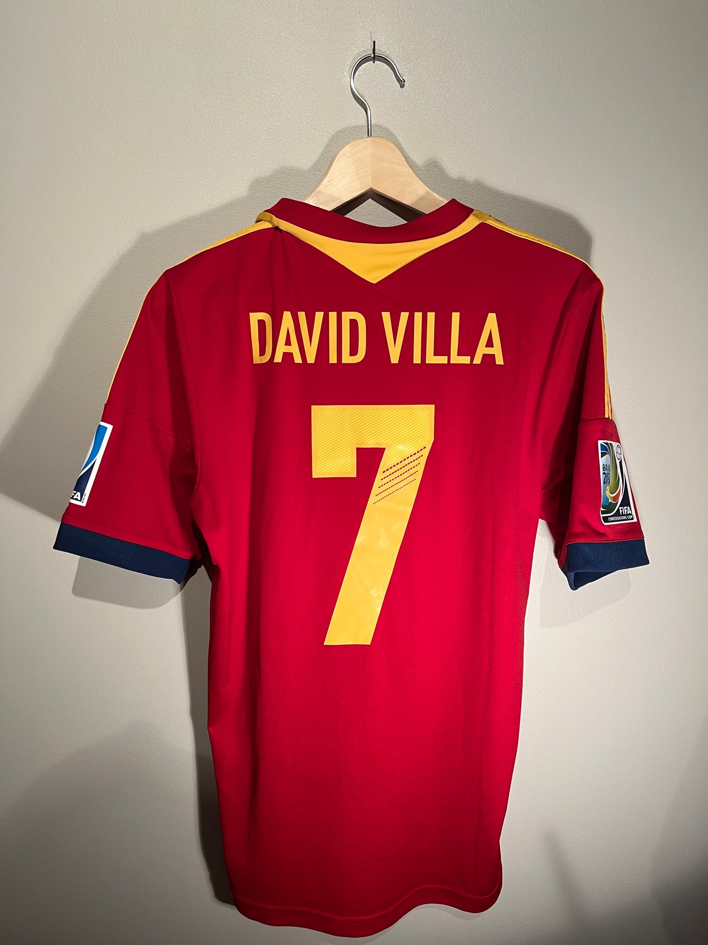 Spania hjemmedrakt 2013 #7 David Villa (M) 8/10