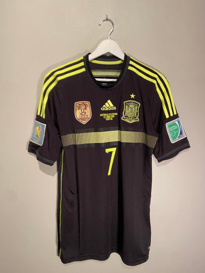 Spain away 13/14 #7 David Villa (S) 8/10