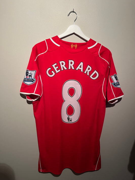 Liverpool home 14/15 #8 Gerrard (M) 8/10