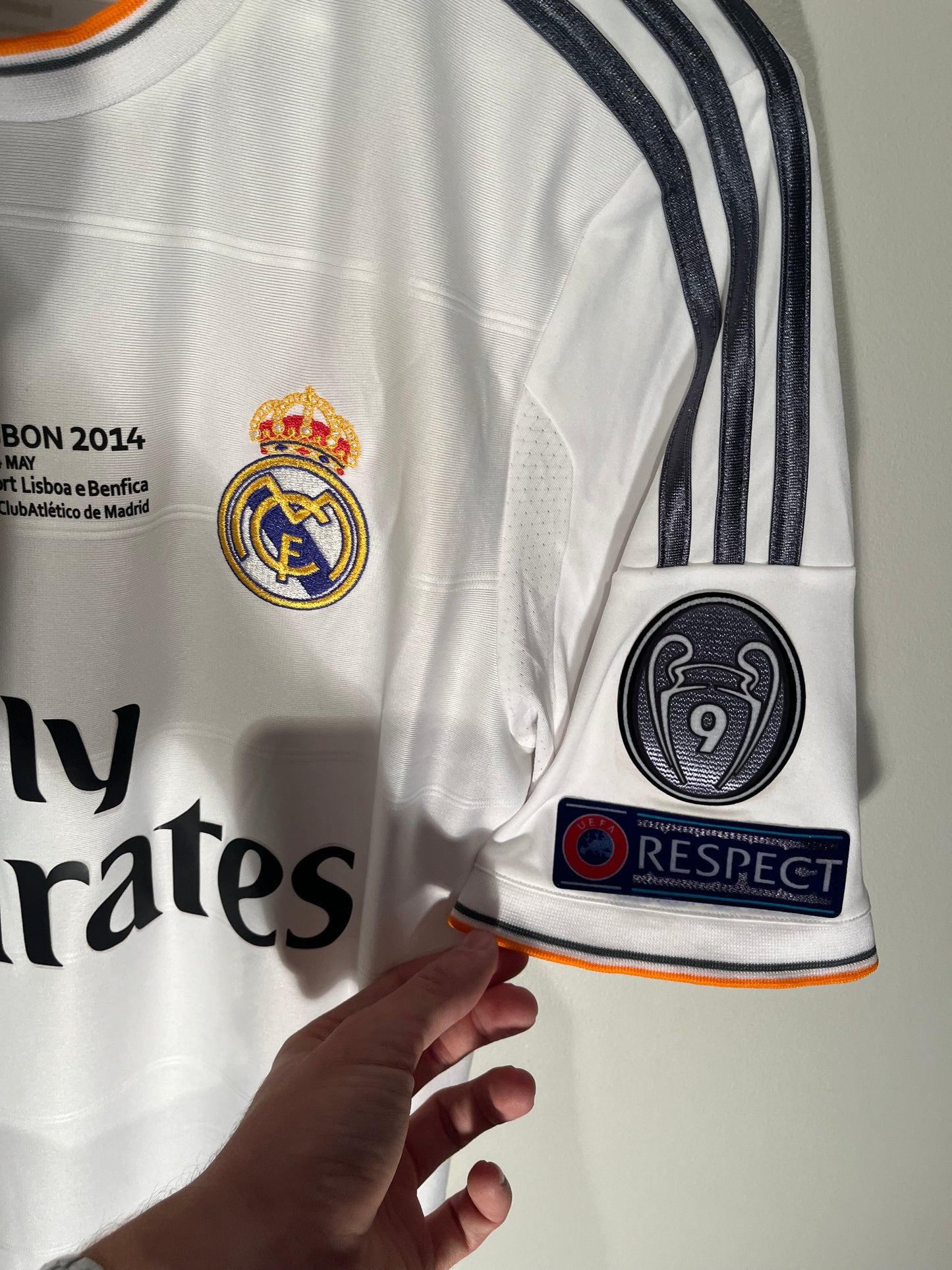 Real Madrid home 2014 CL Final #11 Bale (S) 8/10