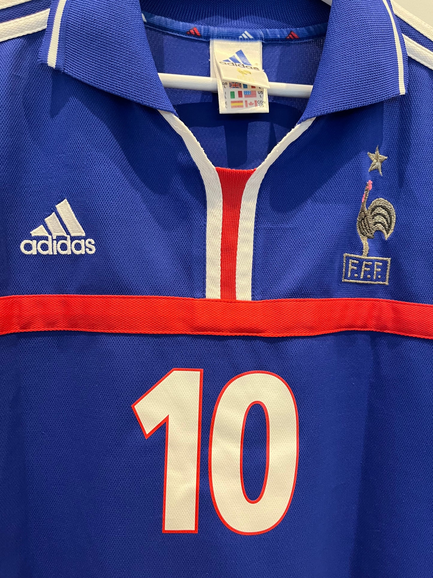 Frankrike hjemmedrakt 2000 #10 Zidane (M) 8/10