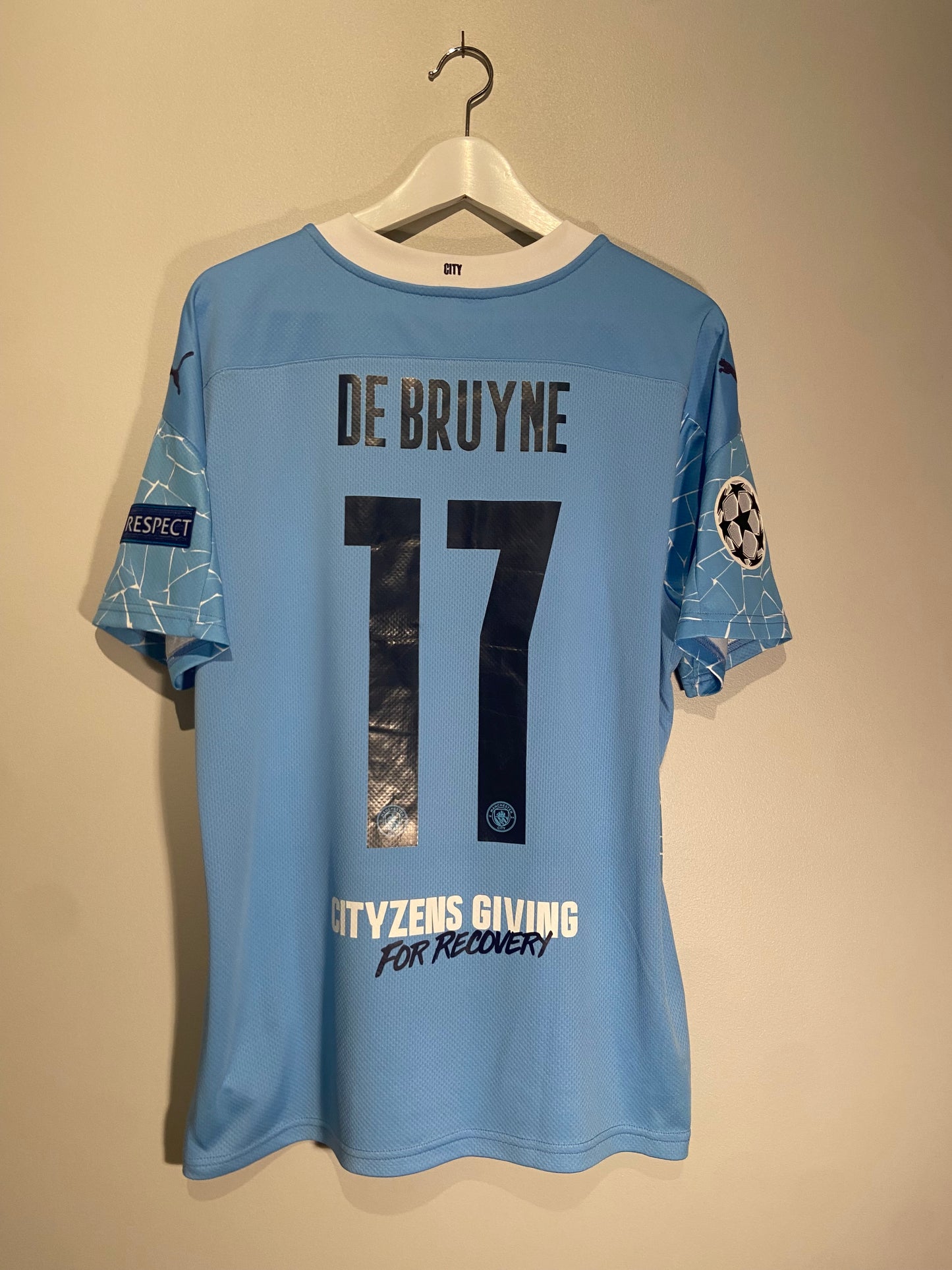 Manchester City home 20/21 #17 De Bruyne (L) 7/10