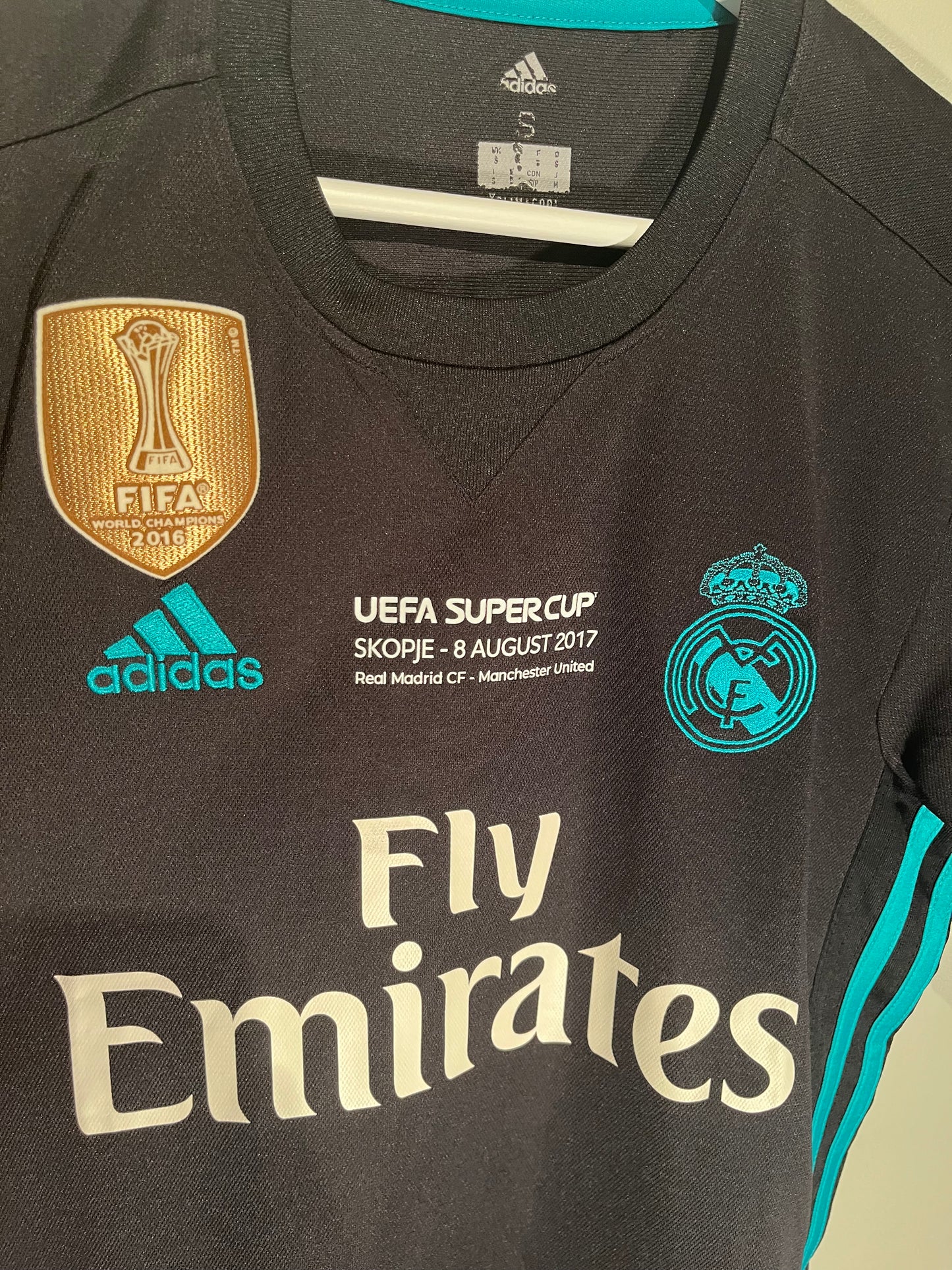 Real Madrid away 2017 Super Cup final (S) 8/10