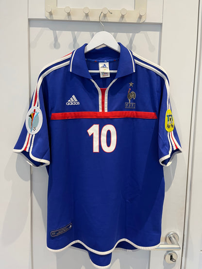 Frankrike hjemmedrakt 2000 #10 Zidane (M) 8/10