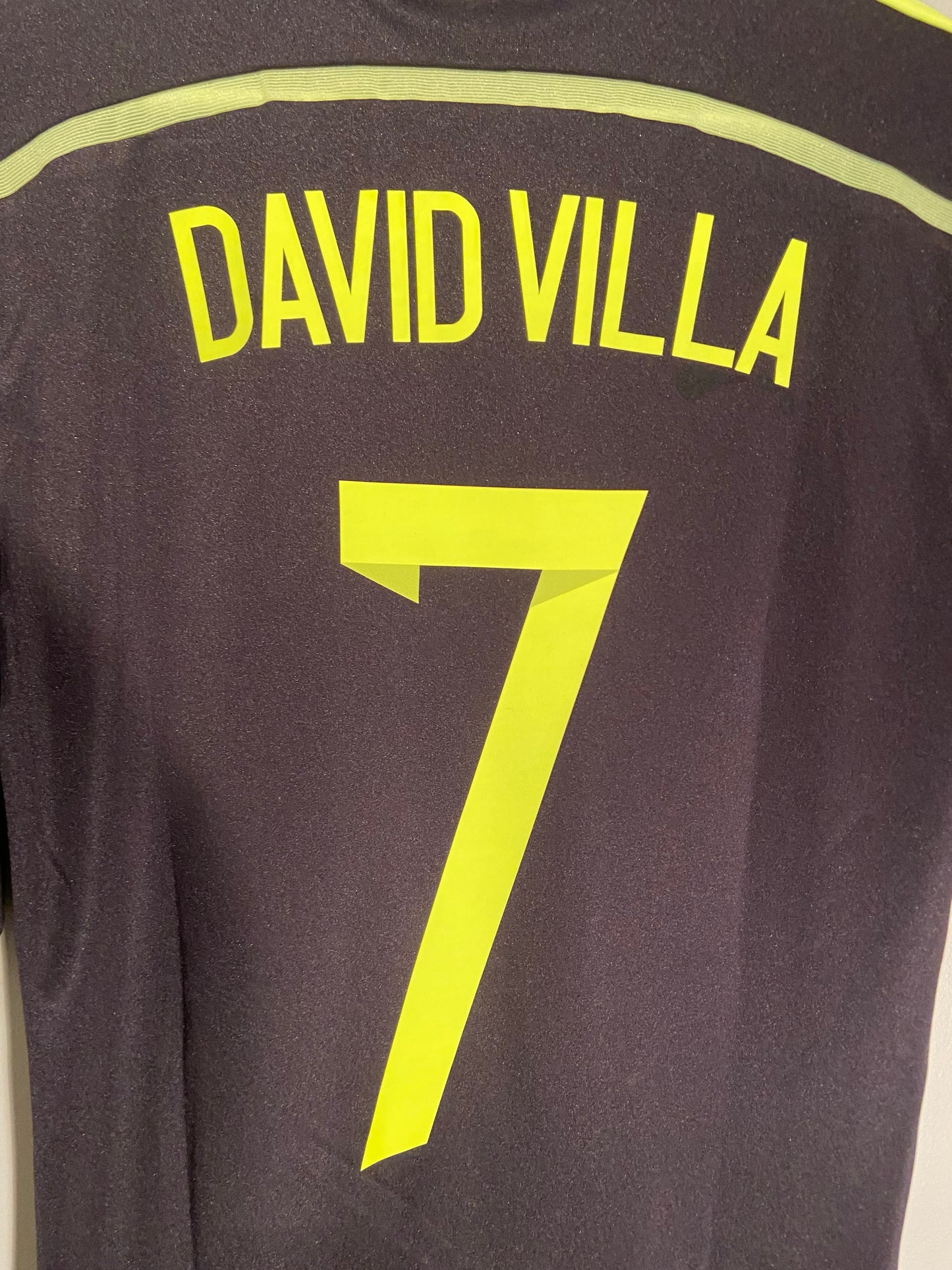 Spain away 13/14 #7 David Villa (S) 8/10