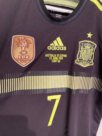 Spain away 13/14 #7 David Villa (S) 8/10