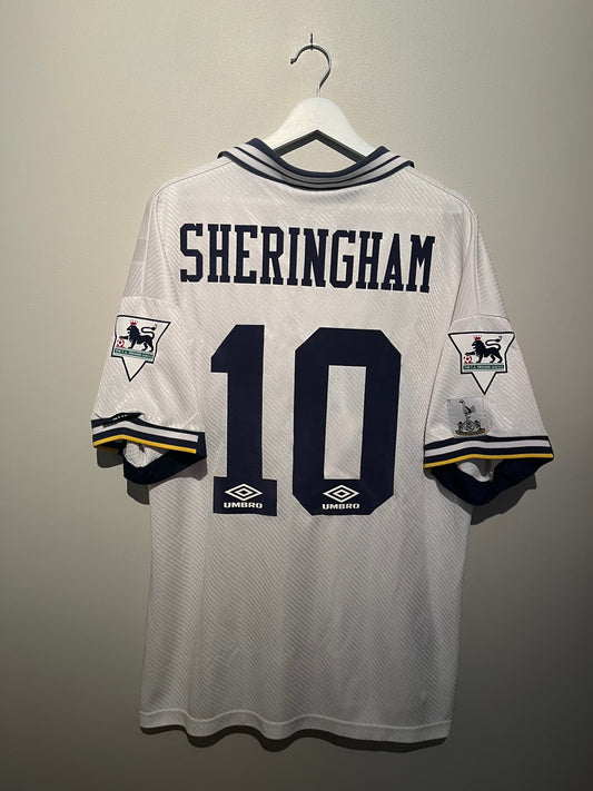 Tottenham home 1994/1995 #10 Sheringham (XL) 8/10