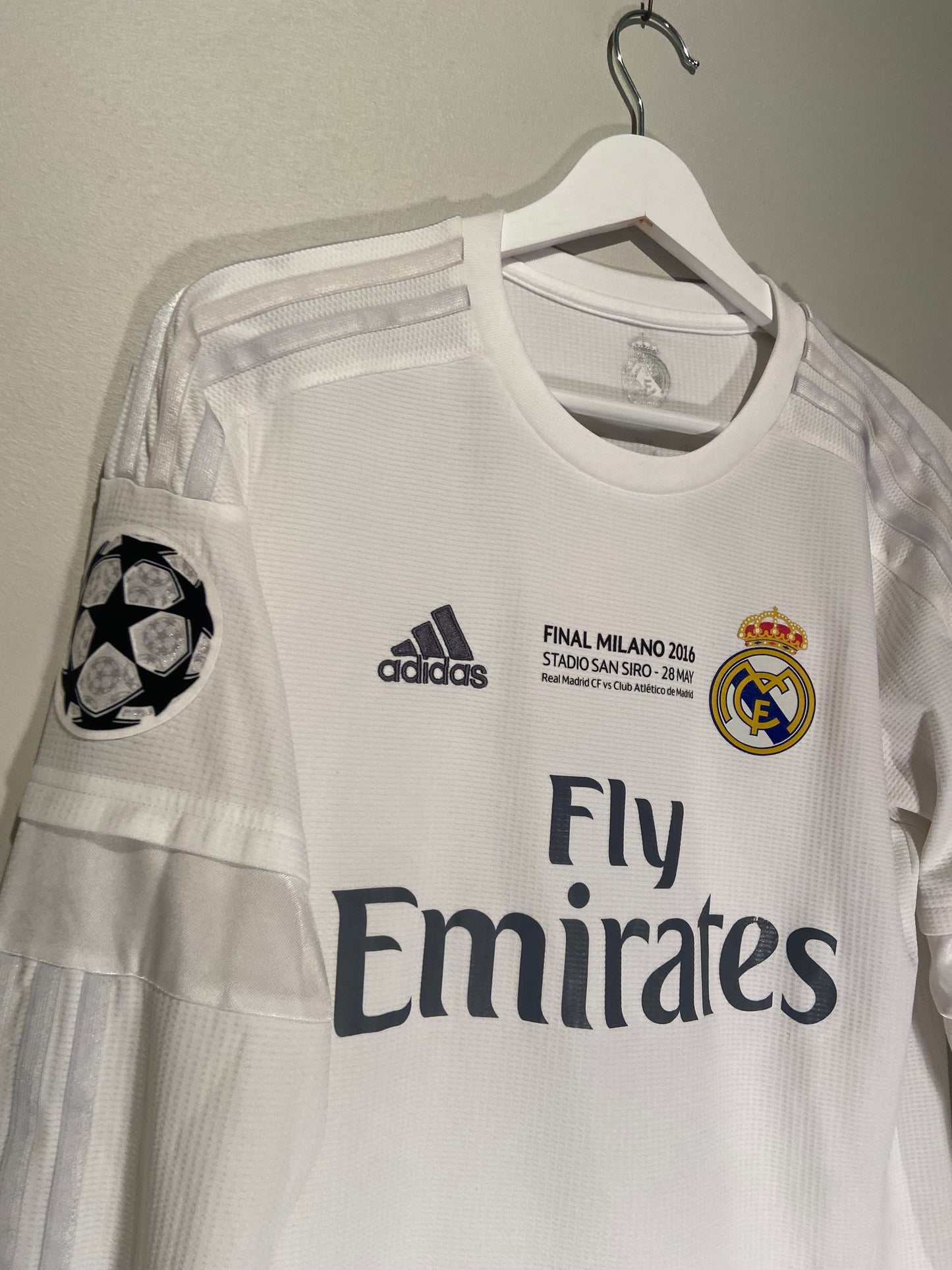 Real Madrid home 15/16 LS CL Final #7 Ronaldo (S) 8/10